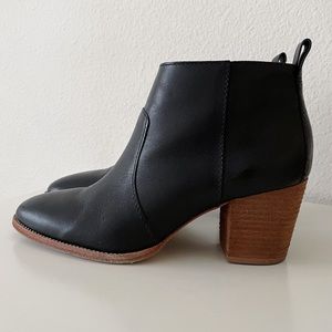 Madewell Brenner Boot in Black Leather